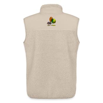 Cow - Unisex Sherpa Gilet by Stanley/Stella - beige - Back - AI Model Male 178 light (178cm)