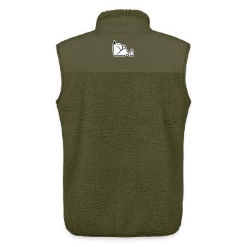 Looking For Cans - Unisex Sherpaweste von Stanley/Stella - Khaki - Hinten - AI Model Male 178 light (178cm)
