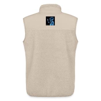 Evolution of the smartphone - Unisex Sherpa Gilet by Stanley/Stella - beige - Back - AI Model Male 178 light (178cm)