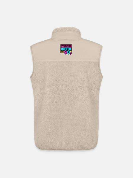 Straight Outta The 90s Neon - Unisex Sherpa Gilet by Stanley/Stella - beige