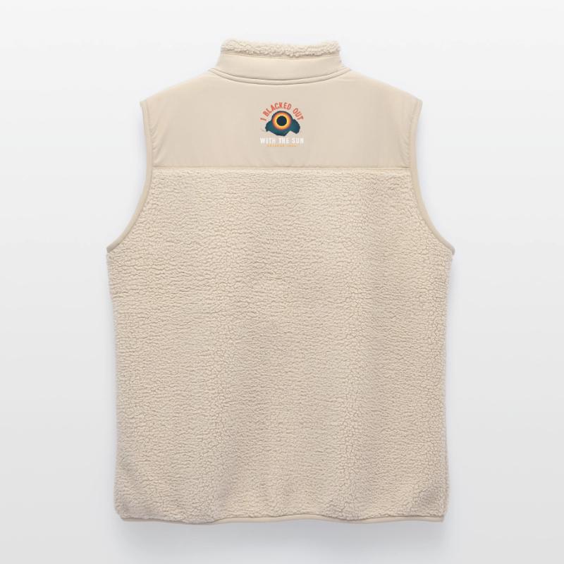 Solar eclipse 2026, August 12 Unisex Sherpa Gilet by Stanley/Stella