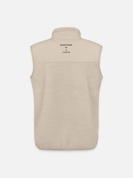 Everything is a choice - Unisex Sherpa Gilet by Stanley/Stella - beige