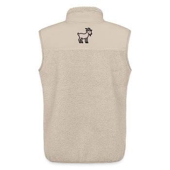 Ziege - Unisex Sherpaweste von Stanley/Stella - Beige - Hinten - AI Model Male 178 light (178cm)