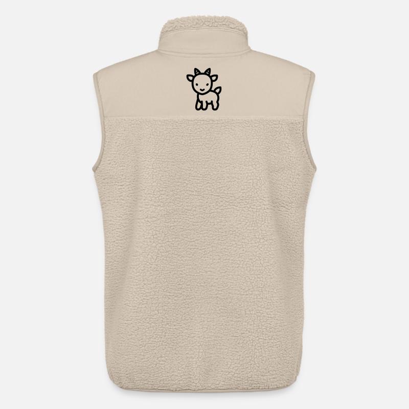 Ziege - Unisex Sherpaweste von Stanley/Stella - Beige