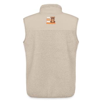 Ich Höre Immer Nur Mimimi Bär - Unisex Sherpaweste von Stanley/Stella - Beige - Hinten - AI Model Male 178 light (178cm)
