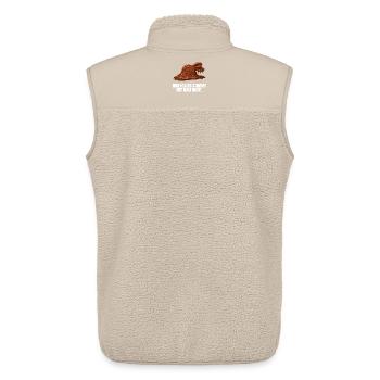 Irgendwas Stimmt Mit Hasi Nicht Böses Hasi - Unisex Sherpaweste von Stanley/Stella - Beige - Hinten - AI Model Male 178 light (178cm)
