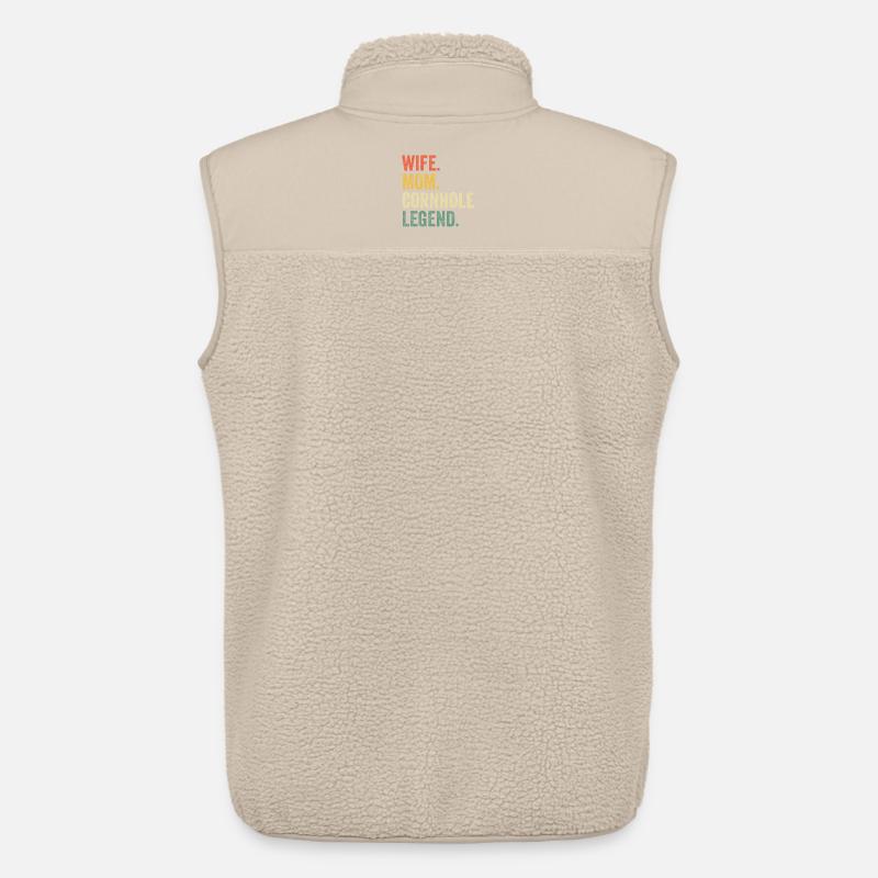 Ehefrau-Mama Cornhole-Legende - Unisex Sherpaweste von Stanley/Stella - Beige