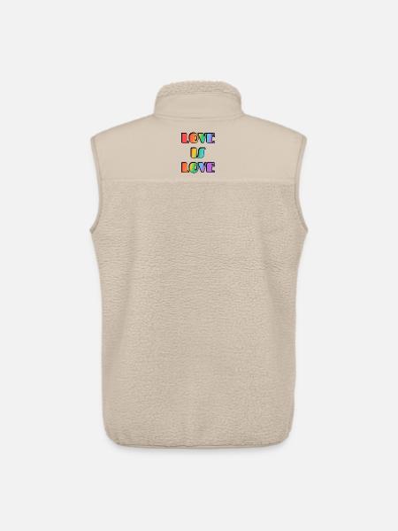 Liebe ist Liebe Regenbogen - Unisex Sherpaweste von Stanley/Stella - Beige