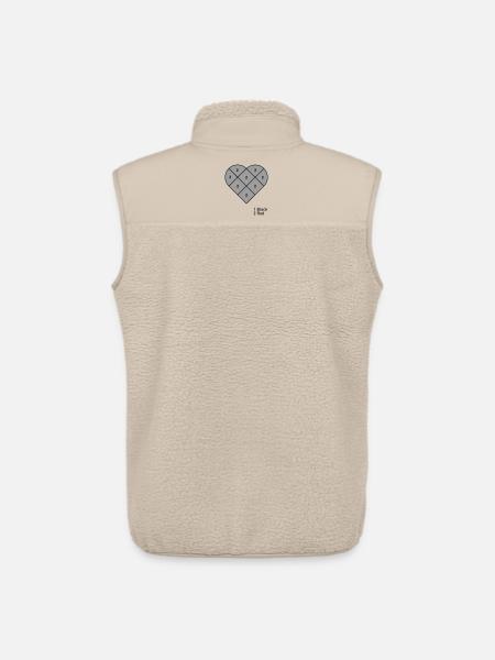Hjerte efter Tal - Stanley/Stella unisex sherpavest - beige