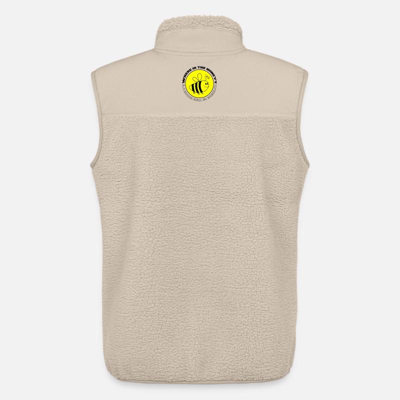 Bien Hvor er honningen - Unisex sherpavest Stanley/Stella - beige