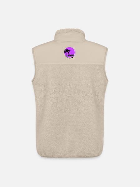 Miami Palm Trees Neon Retro - Unisex Sherpa Gilet by Stanley/Stella - beige