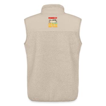 Angetrieben von Chiptune | Retro Nostalgie - Unisex Sherpaweste von Stanley/Stella - Beige - Hinten - AI Model Male 178 light (178cm)