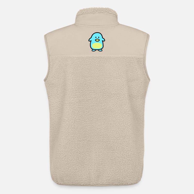 Penguin Comic - Veste sans manches sherpa unisexe Stanley/Stella - beige