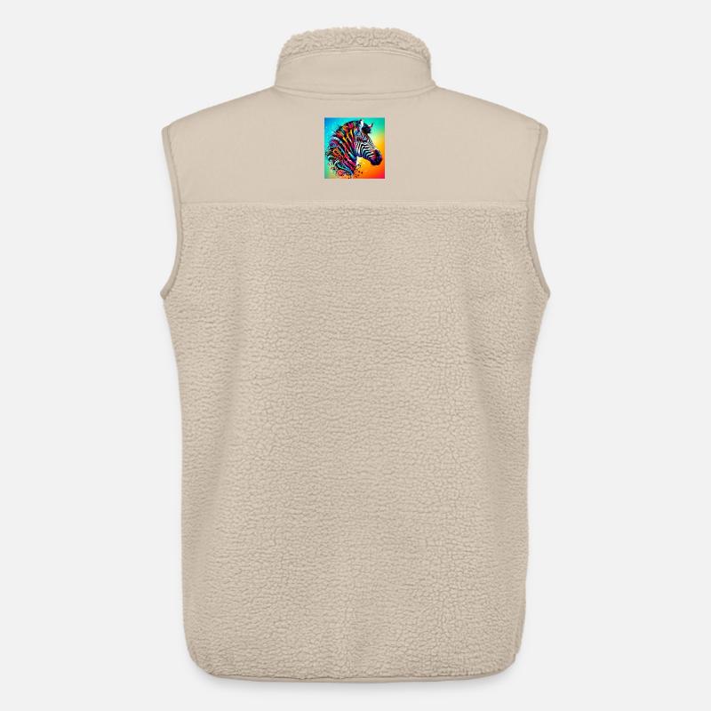 Zebra - Unisex Sherpaweste von Stanley/Stella - Beige
