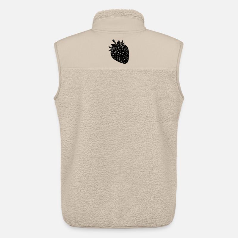 Strawberry Fruit Silhouette - Unisex Sherpaweste von Stanley/Stella - Beige
