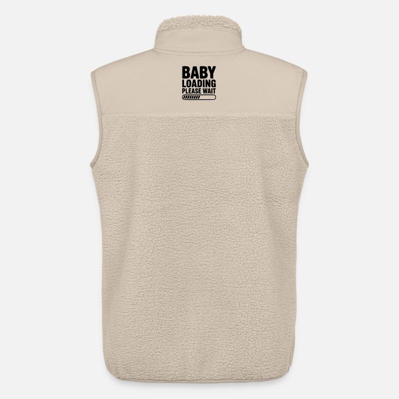 Baby lädt Bitte warten Sie - Unisex Sherpaweste von Stanley/Stella - Beige