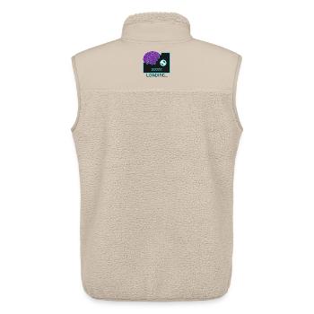 Cyberpunk Roboter-Neon - Unisex Sherpaweste von Stanley/Stella - Beige - Hinten - AI Model Male 178 light (178cm)