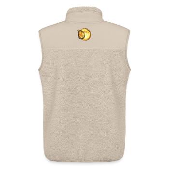 Golden Lunar Harp - Unisex Sherpa Gilet by Stanley/Stella - beige - Back - AI Model Male 178 light (178cm)
