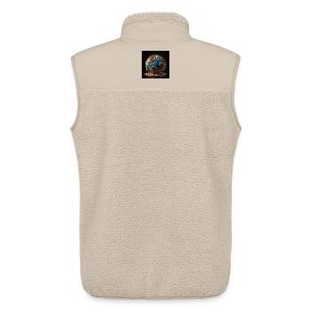 Schmelzende Erde aus Schokolade - Unisex Sherpaweste von Stanley/Stella - Beige - Hinten - AI Model Male 178 light (178cm)