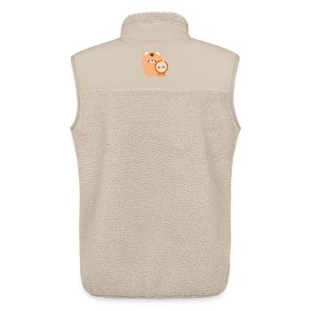 Zertifizierter Burnt Tiger - Unisex Sherpaweste von Stanley/Stella - Beige - Hinten - AI Model Male 178 light (178cm)