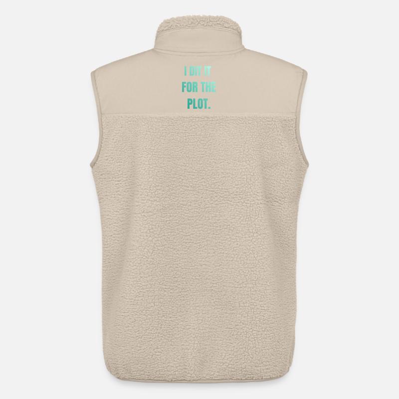 I did it for the plot - Unisex Sherpa Gilet by Stanley/Stella - beige