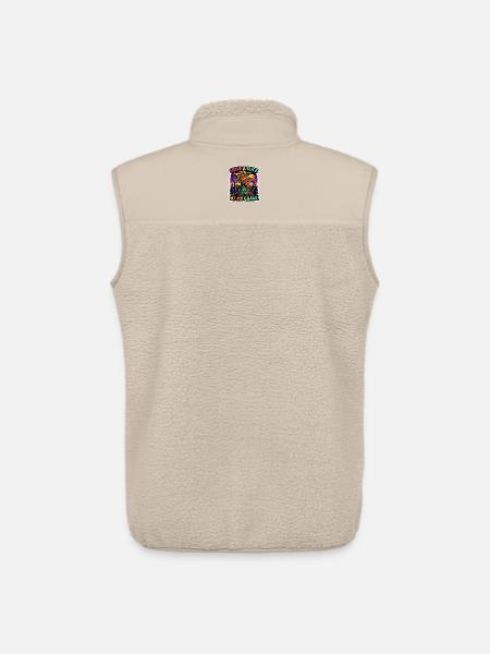 Zombie Stück Pizza am Grab  - Unisex Sherpaweste von Stanley/Stella - Beige
