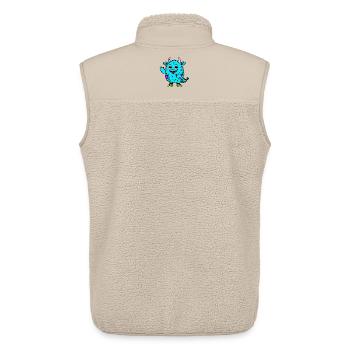 Aquamonster - Unisex Sherpa Gilet by Stanley/Stella - beige - Back - AI Model Male 178 light (178cm)