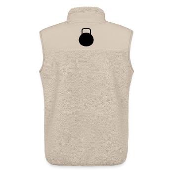 Kesselglocke - Unisex Sherpaweste von Stanley/Stella - Beige - Hinten - AI Model Male 178 light (178cm)