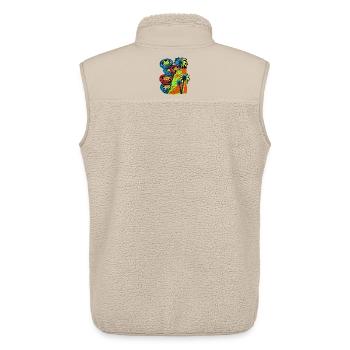 Portugal Coast - Unisex Sherpa Gilet by Stanley/Stella - beige - Back - AI Model Male 178 light (178cm)