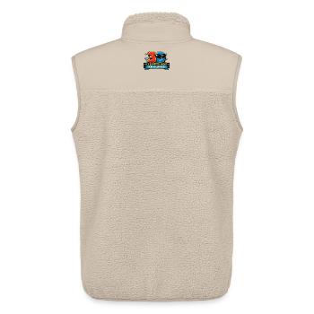 30 - Ich schwitze nicht, ich glänze - Unisex Sherpaweste von Stanley/Stella - Beige - Hinten - AI Model Male 178 light (178cm)