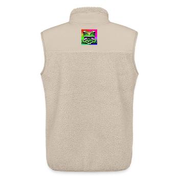 grenouille - Veste sans manches sherpa unisexe Stanley/Stella - beige - Dos - AI Model Male 178 light (178cm)
