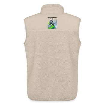 Sellaronda Neon Summit MTB Rider - Unisex Sherpa Gilet by Stanley/Stella - beige - Back - AI Model Male 178 light (178cm)