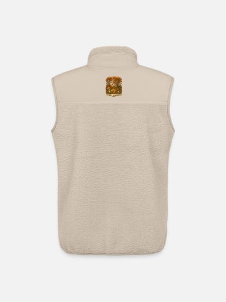 Waldwanderer Herbstpfad - Unisex Sherpaweste von Stanley/Stella - Beige