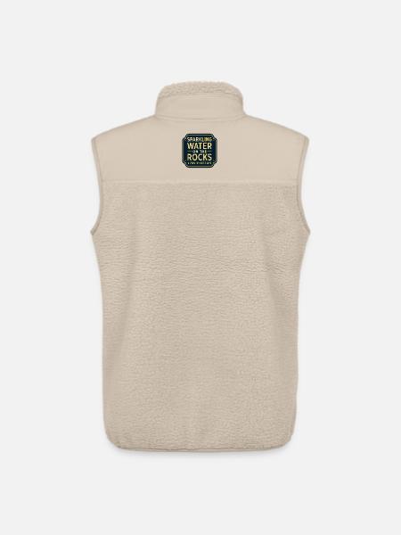 Sparkling water on rocks neon - Unisex Sherpa Gilet by Stanley/Stella - beige