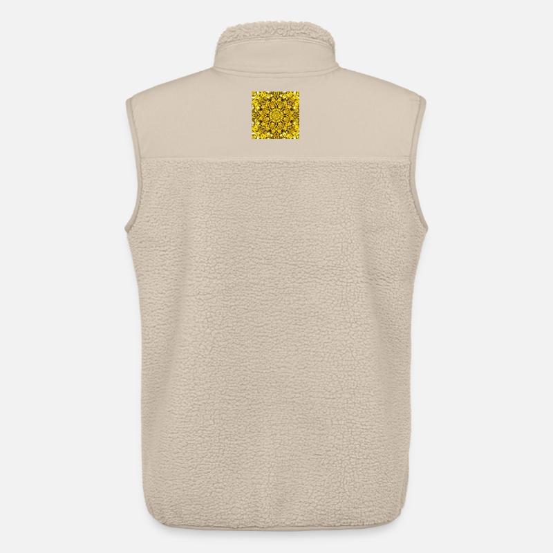 Gelbe Mandala radiales Muster - Unisex Sherpaweste von Stanley/Stella - Beige