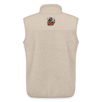 Einmal mit Profis arbeiten - Unisex Sherpaweste von Stanley/Stella - Beige - Hinten - AI Model Male 178 light (178cm)