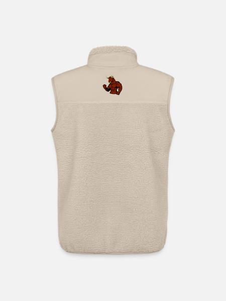 Muscular Bull Taurus - Unisex Sherpa Gilet by Stanley/Stella - beige