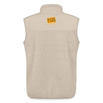 Get In Loser We're Going To Therapy Therapie Logo - Unisex Sherpa Gilet by Stanley/Stella - beige - Back - AI Model Male 178 light (178cm)