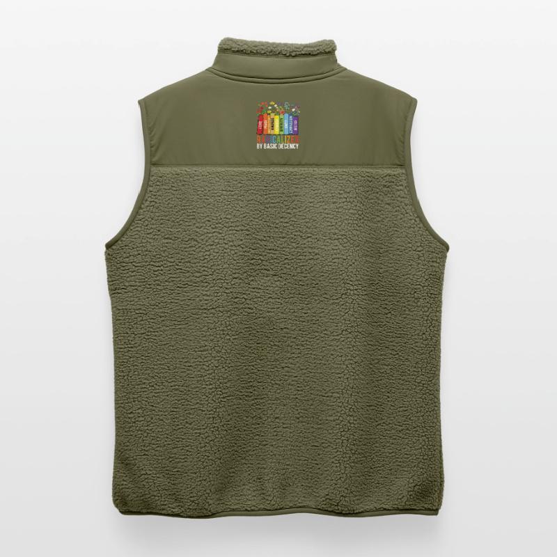 Radicalized Basic Decency Kindness Equality  Unisex Sherpa Gilet by Stanley/Stella