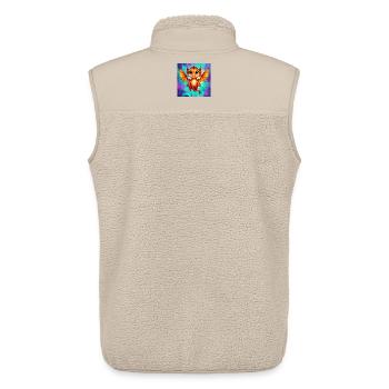 dragon - Unisex Sherpa Gilet by Stanley/Stella - beige - Back - AI Model Male 178 light (178cm)