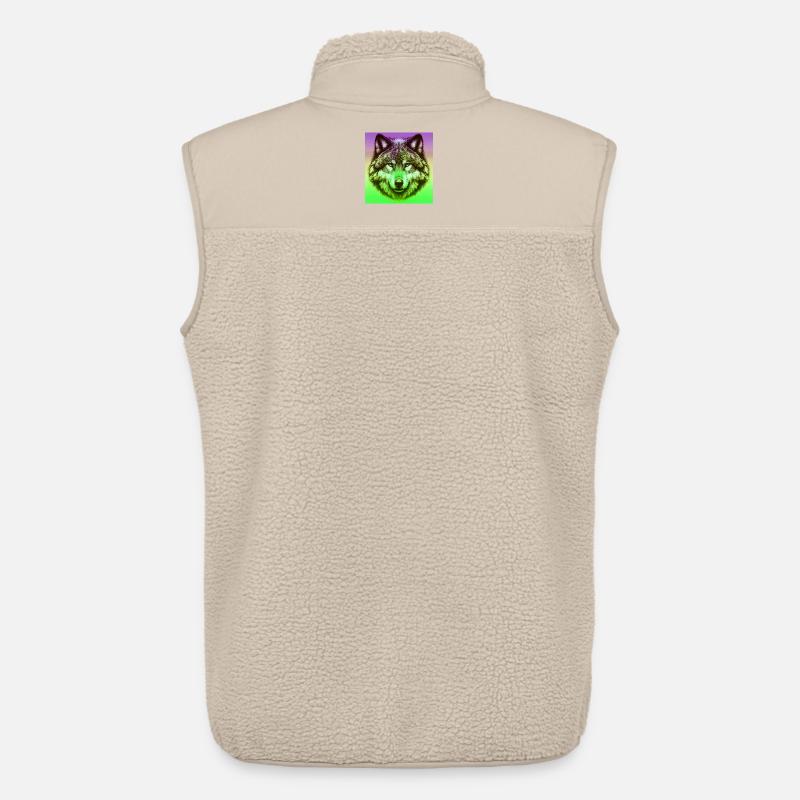 Wolf - Unisex Sherpa Gilet by Stanley/Stella - beige