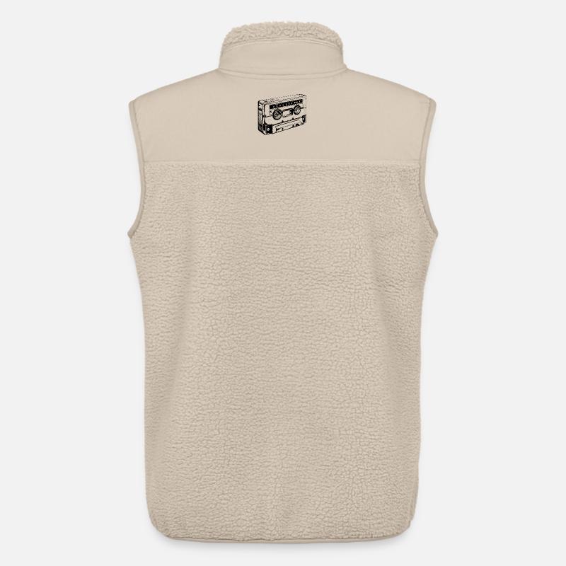 Retro kassette - Stanley/Stella unisex sherpavest - beige