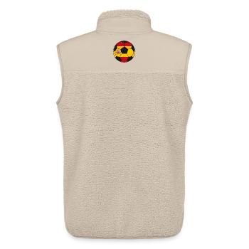 Football_team_Spain - Unisex Sherpaweste von Stanley/Stella - Beige - Hinten - AI Model Male 178 light (178cm)