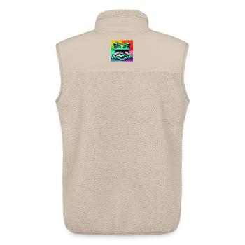 frog - Unisex Sherpa Gilet by Stanley/Stella - beige - Back - AI Model Male 178 light (178cm)