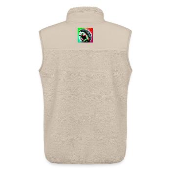hedgehog - Unisex Sherpa Gilet by Stanley/Stella - beige - Back - AI Model Male 178 light (178cm)