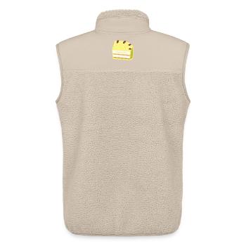 Torte Bäckerei Konditorei backen Bäcker - Unisex Sherpaweste von Stanley/Stella - Beige - Hinten - AI Model Male 178 light (178cm)