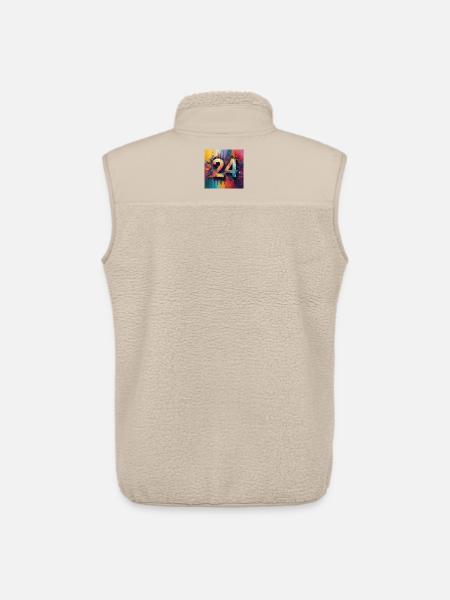 Farbenfrohe Abstraktion 24 - Unisex Sherpaweste von Stanley/Stella - Beige