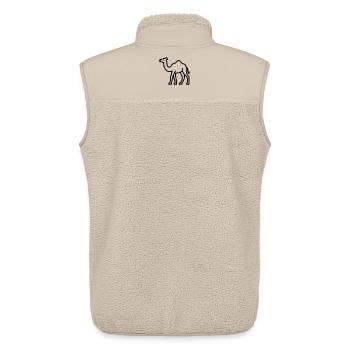 Kamel - Unisex Sherpaweste von Stanley/Stella - Beige - Hinten - AI Model Male 178 light (178cm)