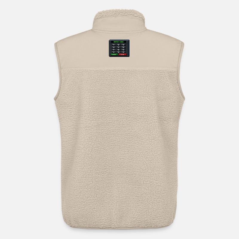 Entrée du code Clavier néon - Veste sans manches sherpa unisexe Stanley/Stella - beige