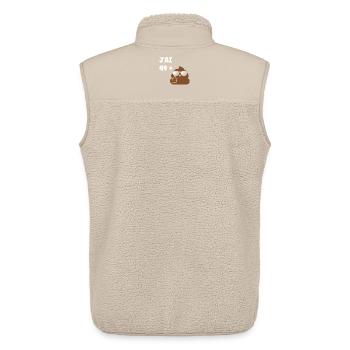 50 ans - Veste sans manches sherpa unisexe Stanley/Stella - beige - Dos - AI Model Male 178 light (178cm)